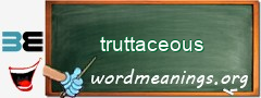WordMeaning blackboard for truttaceous
